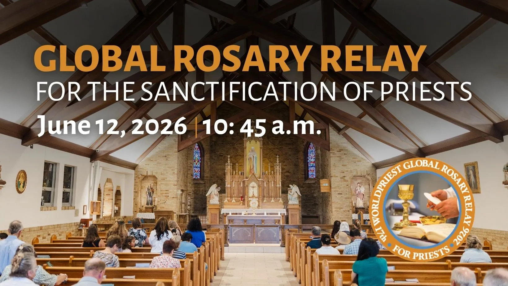 Global Rosary Relay Cover Image with Chapel
