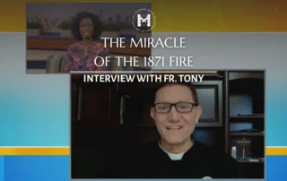 Father Tony being interviewed with CatholicTV