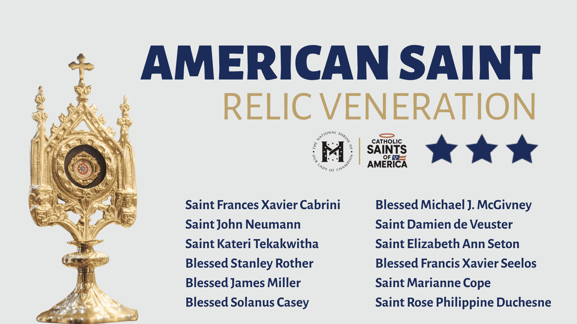 Relics For American Saint