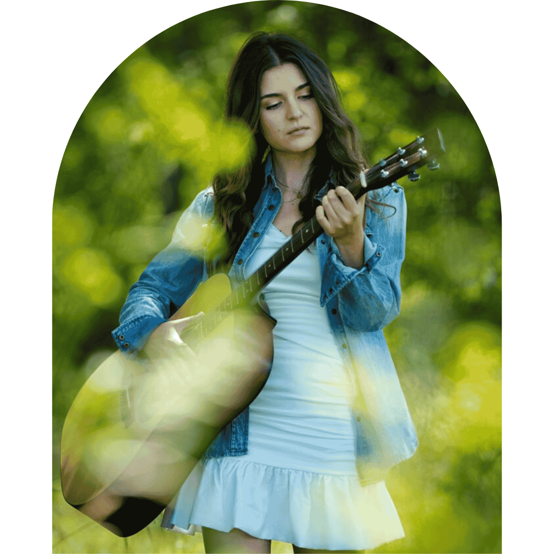 Woman with guitar